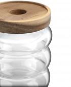ESTIA ΔΟΧΕΙΟ ΑΠΟΘΗΚΕΥΣΗΣ ALLURE ΓΥΑΛΙΝΟ 500ml 9.5x9.5x12cm Βάζα Τροφίμων