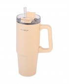 HOMELY ΘΕΡΜΟΣ STRAW TUMBLER 900ml SANDSTONE ΘΕΡΜΟΣ-ΠΑΓΟΥΡΙΑ