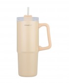 HOMELY ΘΕΡΜΟΣ STRAW TUMBLER 900ml SANDSTONE ΘΕΡΜΟΣ-ΠΑΓΟΥΡΙΑ
