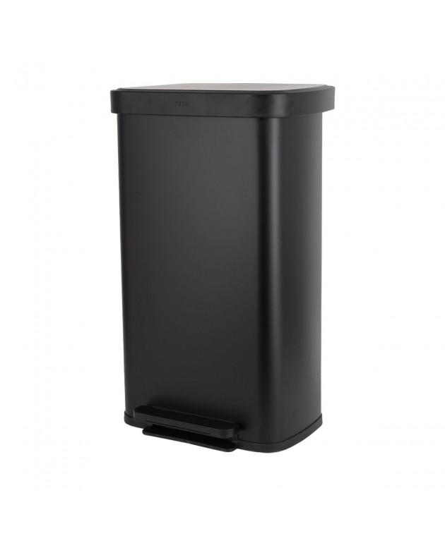 ESTIA ΚΑΔΟΣ ΑΠΟΡΡΙΜΑΤΩΝ FLATOP SOFT CLOSE 70lt ΜΑΤ ΜΑΥΡΟΣ Κάδοι Απορριμμάτων