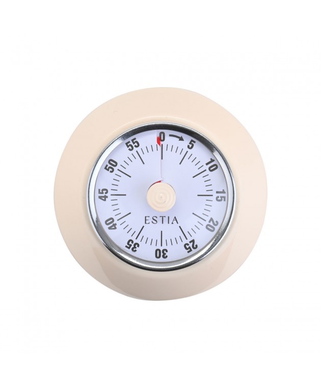 ESTIA ΧΡΟΝΟΜΕΤΡΟ ΚΟΥΖΙΝΑΣ ALLURE ΑΝΑΛΟΓΙΚΟ 60 ΛΕΠΤΩΝ ΜΕ ΜΑΓΝΗΤΗ IVORY Χρονόμετρα