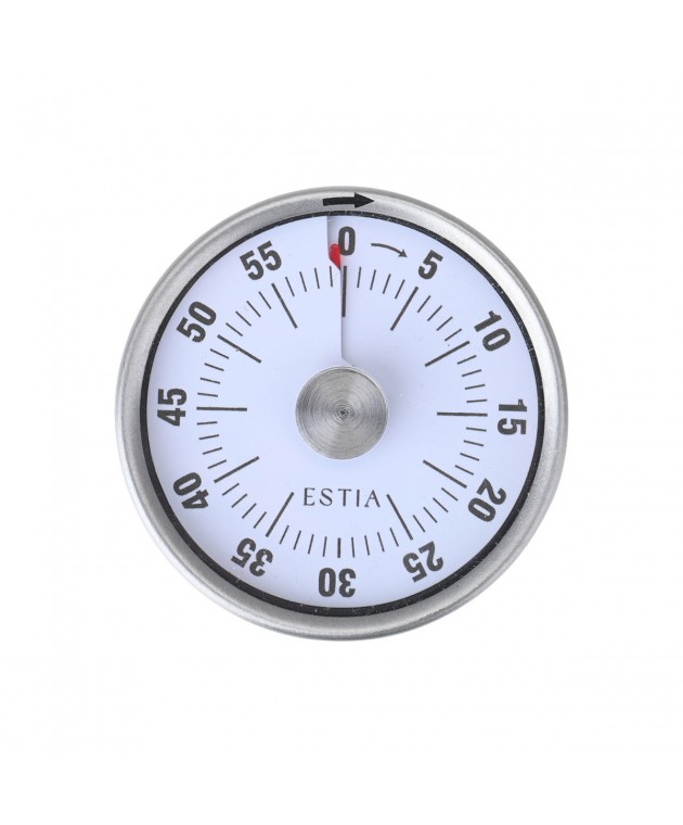 ESTIA ΧΡΟΝΟΜΕΤΡΟ ΚΟΥΖΙΝΑΣ ΑΝΑΛΟΓΙΚΟ 60 ΛΕΠΤΩΝ ΜΕ ΜΑΓΝΗΤΗ INOX Χρονόμετρα