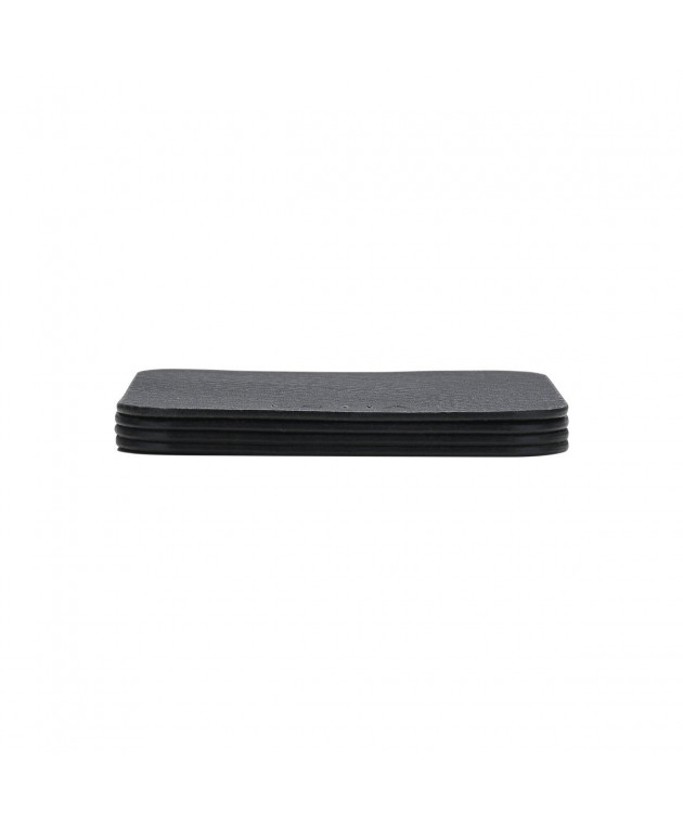 ESTIA ΣΟΥΒΕΡ ALLURE PVC 10x10cm ΜΑΥΡΟ  ΣΕΤ 4 ΤΕΜ. Σουβέρ