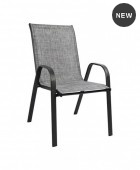 ΣΕΤ ΤΡΑΠΕΖΑΡΙΑΣ 3ΤΜΧ ΜΕ ΤΡΑΠΕΖΙ Φ70 & ΚΑΡΕΚΛΕΣ LEON ΓΚΡΙ 1091-4270 Σαλόνια Κήπου