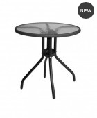 ΣΕΤ ΤΡΑΠΕΖΑΡΙΑΣ 3ΤΜΧ ΜΕ ΤΡΑΠΕΖΙ Φ70 & ΚΑΡΕΚΛΕΣ LEON ΓΚΡΙ 1091-4270 Σαλόνια Κήπου