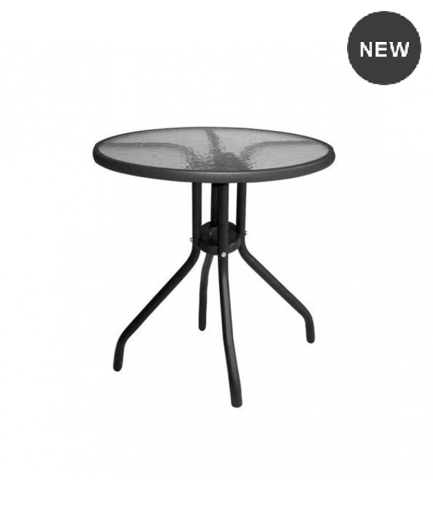 ΣΕΤ ΤΡΑΠΕΖΑΡΙΑΣ 3ΤΜΧ ΜΕ ΤΡΑΠΕΖΙ Φ70 & ΚΑΡΕΚΛΕΣ LEON ΓΚΡΙ 1091-4270 Σαλόνια Κήπου