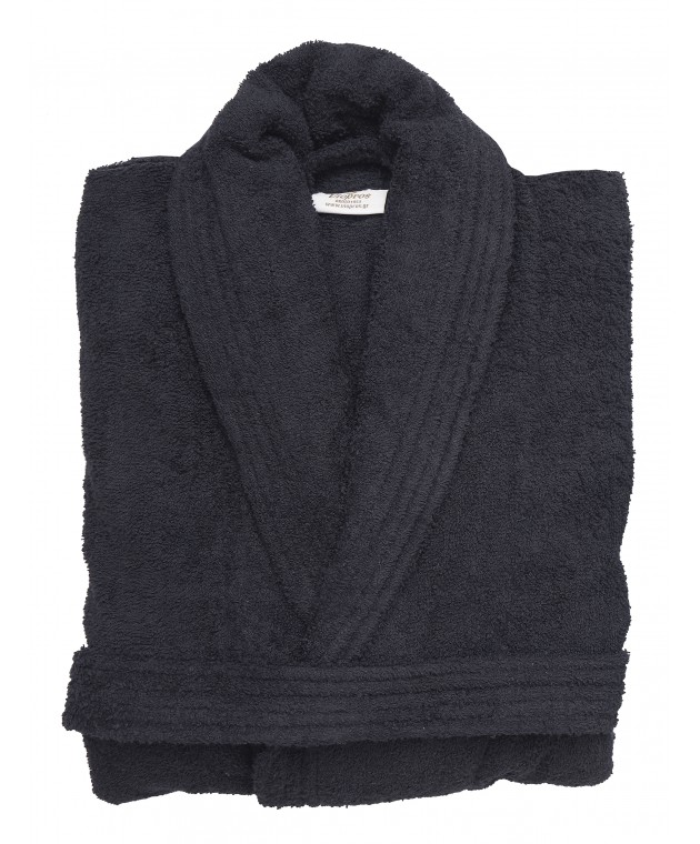 Μπουρνούζι (L) CLASSIC ΜΑΥΡΟ, VIOPROS Μπουρνούζια