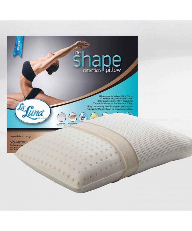 Μαξιλάρι  ύπνου ανατομικό (60X40X16) THE SHAPE PILLOW, LA LUNA Μαξιλάρια  Ανατομικά