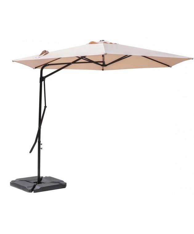 Γωνιακή Στρογγυλή Ομπρέλα 300cm ,Περιστρεφόμενη 360 Μοίρες , Με Ατσάλινο Σκελετό Ομπρέλες