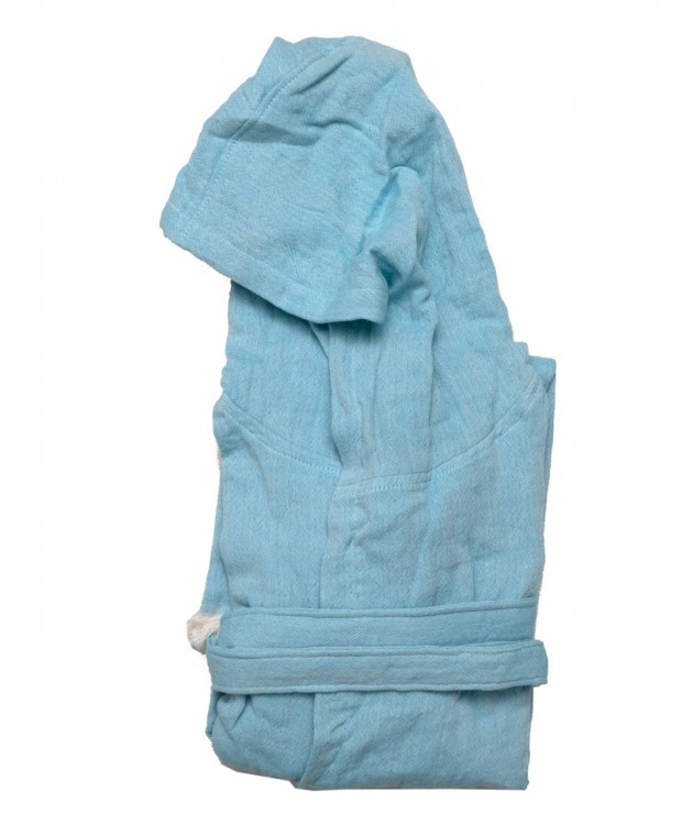 Μπουρνούζι Μουσελίνα Medium/Large Adelina 1 Blue Μπουρνούζια