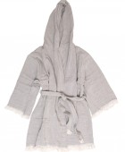 Μπουρνούζι Μουσελίνα Medium/Large Adelina 2 Grey Μπουρνούζια