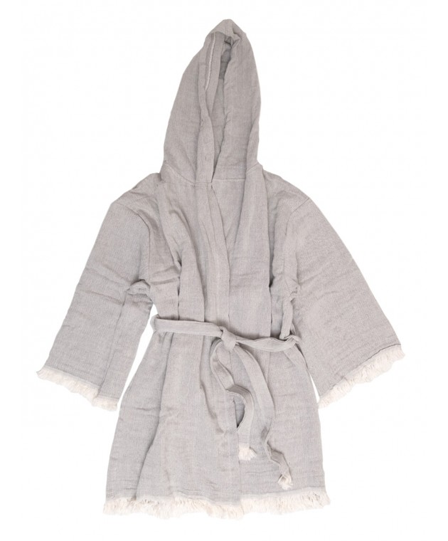 Μπουρνούζι Μουσελίνα Medium/Large Adelina 2 Grey Μπουρνούζια