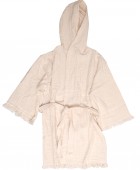 Μπουρνούζι Μουσελίνα Small/Medium Adelina 4 Ivory Μπουρνούζια