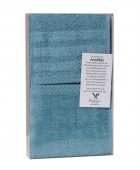 Σετ 3 Πετσέτες Χεριών 30x50 Συσκευασία Δώρου Spa 6 Lake Blue Σετ πετσέτες Mπάνιου