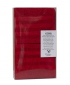 Σετ 3 Πετσέτες Χεριών 30x50 Συσκευασία Δώρου Spa 7 Red Σετ πετσέτες Mπάνιου