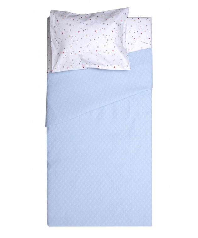 Κουβέρτα Polycotton Αγκαλιάς 80x115 Δήλος Σιέλ Αγκαλιάς-Λίκνου