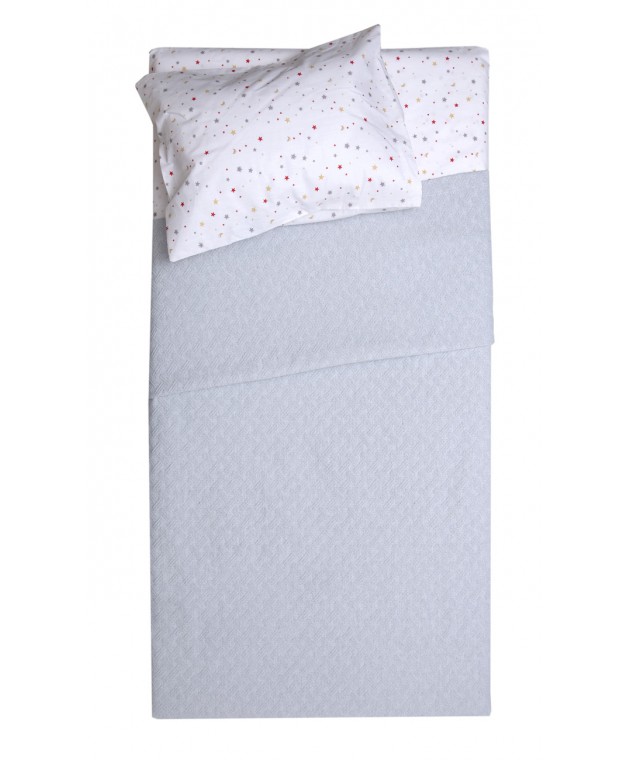 Κουβέρτα Polycotton Αγκαλιάς 80x115 Δήλος Γκρι Αγκαλιάς-Λίκνου