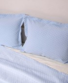 Κουβέρτα Polycotton Υπέρδιπλη 230x270 Δήλος Σιέλ Κουβέρτες Βαμβακερές Υπέρδιπλες