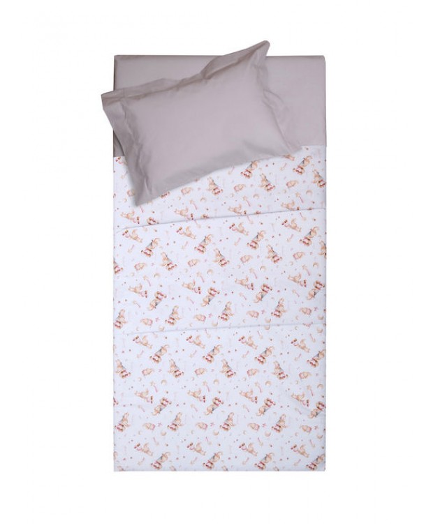 Κουβέρτα Καλοκαιρινή Βαμβακερή Αγκαλιάς 70x95 Δανάη Αγκαλιάς-Λίκνου