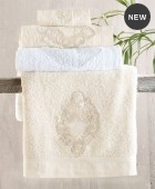 Σετ πετσέτες μπάνιου 3 τεμ. CYBELE WHITE, RYTHMOS HOME Σετ πετσέτες Mπάνιου