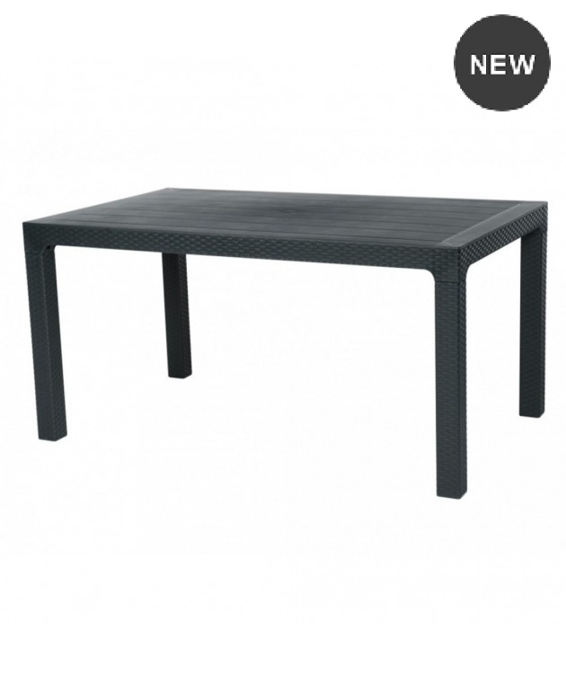 Σετ 7τμχ DUBAI ΠΟΛΥΠΡΟΠΥΛΕΝΙΟΥ 120x70 ΑΝΘΡΑΚΙ 1801-8830 Τραπεζαρίες