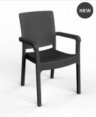 Σετ 7τμχ DUBAI ΠΟΛΥΠΡΟΠΥΛΕΝΙΟΥ 120x70 ΑΝΘΡΑΚΙ 1801-8830 Τραπεζαρίες