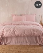 Σετ κουβερλί Υ/Δ (230Χ260) WHISPER PINK, RYTHMOS HOME Κουβερλί Υπέρδιπλα