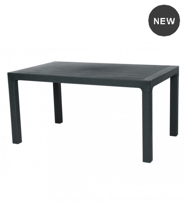 ΤΡΑΠΕΖΙ ΚΗΠΟΥ VICTOR 70Χ1,20 ΠΟΛΥΠΡΟΠΥΛΕΝΙΟΥ RATTAN ΑΝΘΡΑΚΙ 87601-2890 Rattan