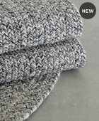 Χαλί ροτόντα (100cm) ALMIRA ΓΚΡΙ, RYTHMOS HOME Μοντέρνα Χαλιά