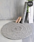 Χαλί ροτόντα (120cm) ALMIRA ΓΚΡΙ, RYTHMOS HOME Μοντέρνα Χαλιά