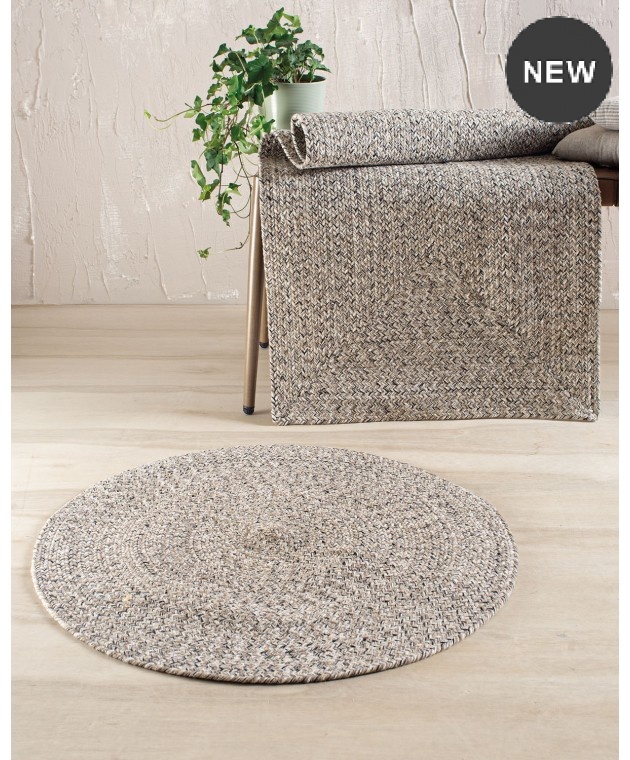 Χαλί ροτόντα (70cm) ALMIRA ΜΠΕΖ, RYTHMOS HOME Μοντέρνα Χαλιά