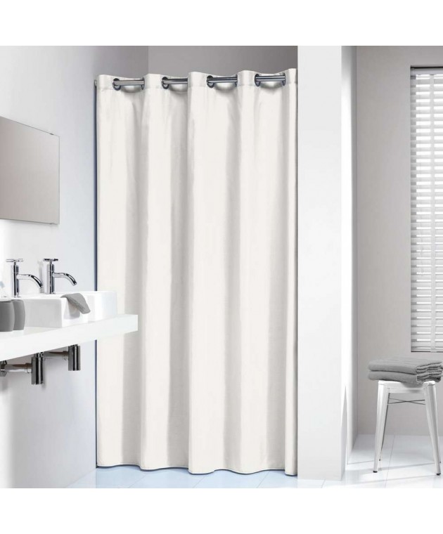 Coloris 180Πx200Υ off-white κουρτίνα μπάνιου υφασμάτινη Sealskin Κουρτίνες Mπάνιου