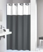 Double 180Πx200Υ grey κουρτίνα μπάνιου υφασμάτινη Sealskin Κουρτίνες Mπάνιου