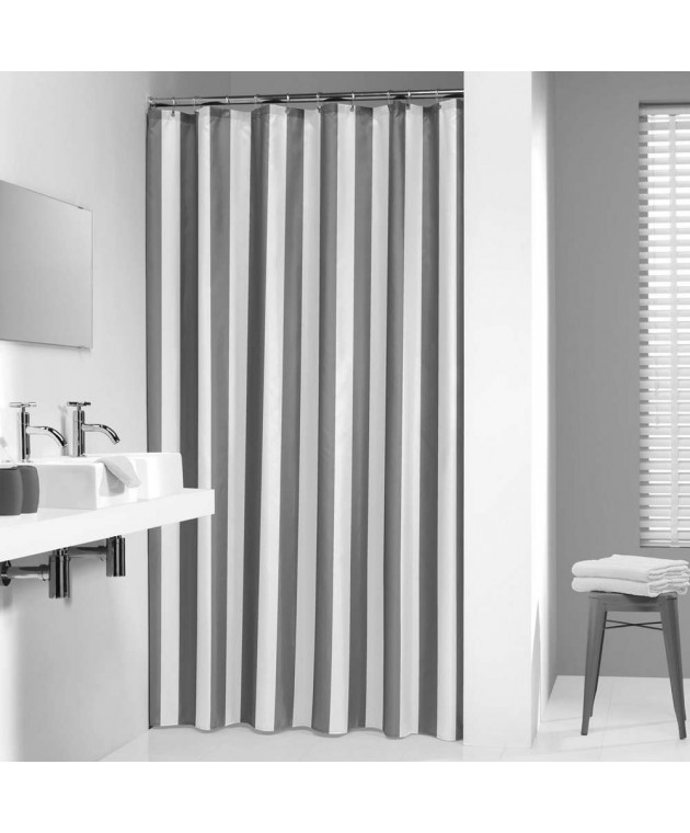 Linje 180Πx200Υ grey κουρτίνα μπάνιου υφασμάτινη Sealskin Κουρτίνες Mπάνιου