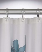 Orchid 180Πx200Υ blue κουρτίνα μπάνιου υφασμάτινη Sealskin Κουρτίνες Mπάνιου