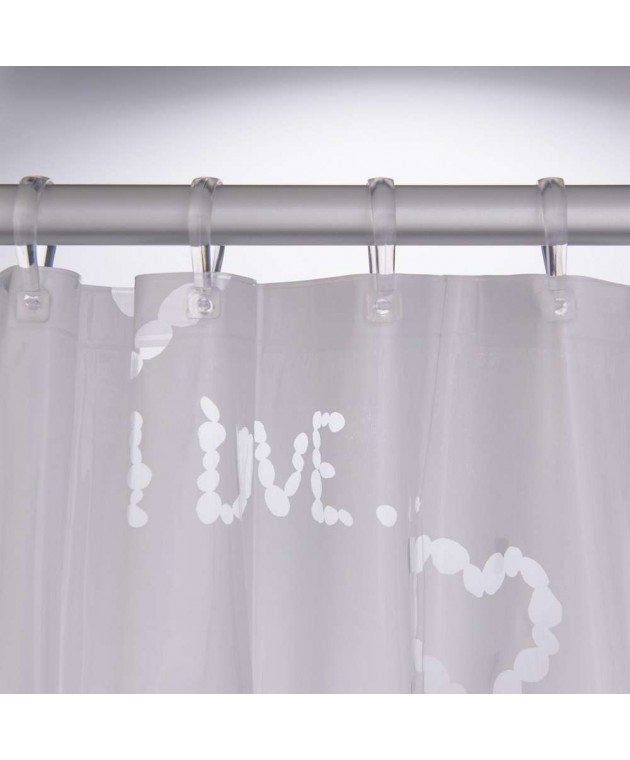 Condens 180Πx200Υ white κουρτίνα μπάνιου πλαστική Sealskin Κουρτίνες Mπάνιου
