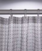 Hammam 180Πx200Υ silver κουρτίνα μπάνιου πλαστική Sealskin Κουρτίνες Mπάνιου