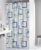 Retro 180x200 blue κουρτίνα μπάνιου πλαστική Sealskin Κουρτίνες Mπάνιου