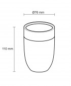 Bloom black ποτήρι οδοντόβουρτσας Sealskin