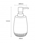 Braid grey 400 ml δοχείο κρεμοσάπουνου Sealskin Δοχείο Κρεμοσάπουνου