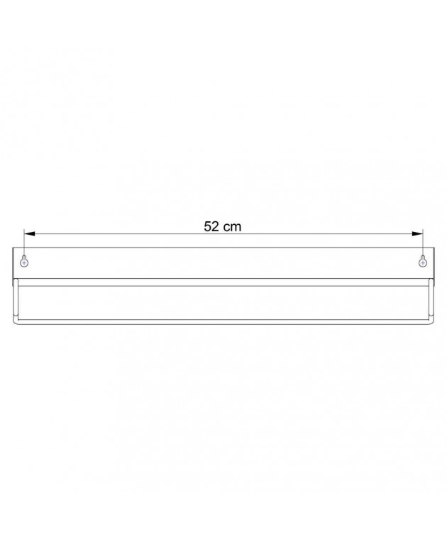 Brix black large ράφι + κρεμάστρα Sealskin