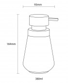 Conical green 400 ml δοχείο κρεμοσάπουνου Sealskin Δοχείο Κρεμοσάπουνου