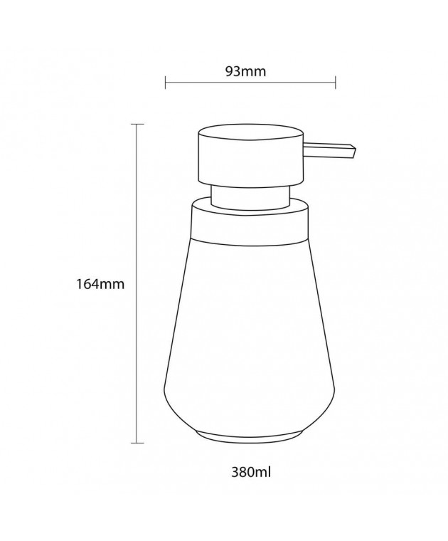 Conical green 400 ml δοχείο κρεμοσάπουνου Sealskin Δοχείο Κρεμοσάπουνου