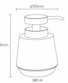 Mood green set δοχείο κρεμοσάπουνου 380 ml & ποτήρι οδοντόβουρτσας Sealskin