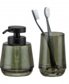 Mood green set δοχείο κρεμοσάπουνου 380 ml & ποτήρι οδοντόβουρτσας Sealskin
