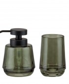 Mood green set δοχείο κρεμοσάπουνου 380 ml & ποτήρι οδοντόβουρτσας Sealskin