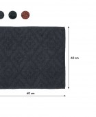 Aztec 60x60 dark grey πατάκι μπάνιου Sealskin Πατάκια Mπάνιου
