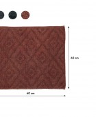 Aztec 60x60 dark pink πατάκι μπάνιου Sealskin