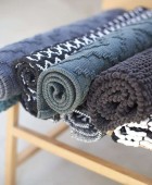 Bandra 60x60 black πατάκι μπάνιου Sealskin