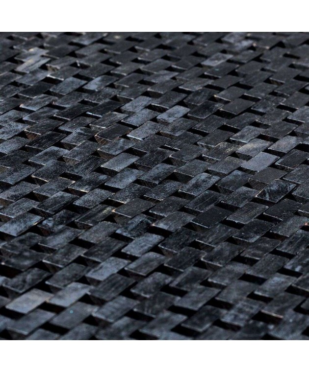 Woodblock 52x90 teak black πατάκι μπάνιου Sealskin